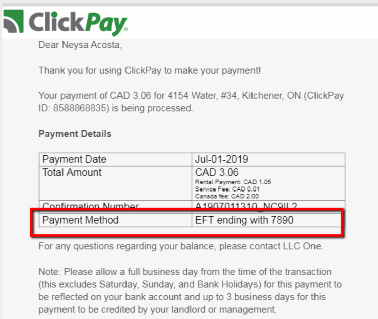 2019 Release Four ClickPay